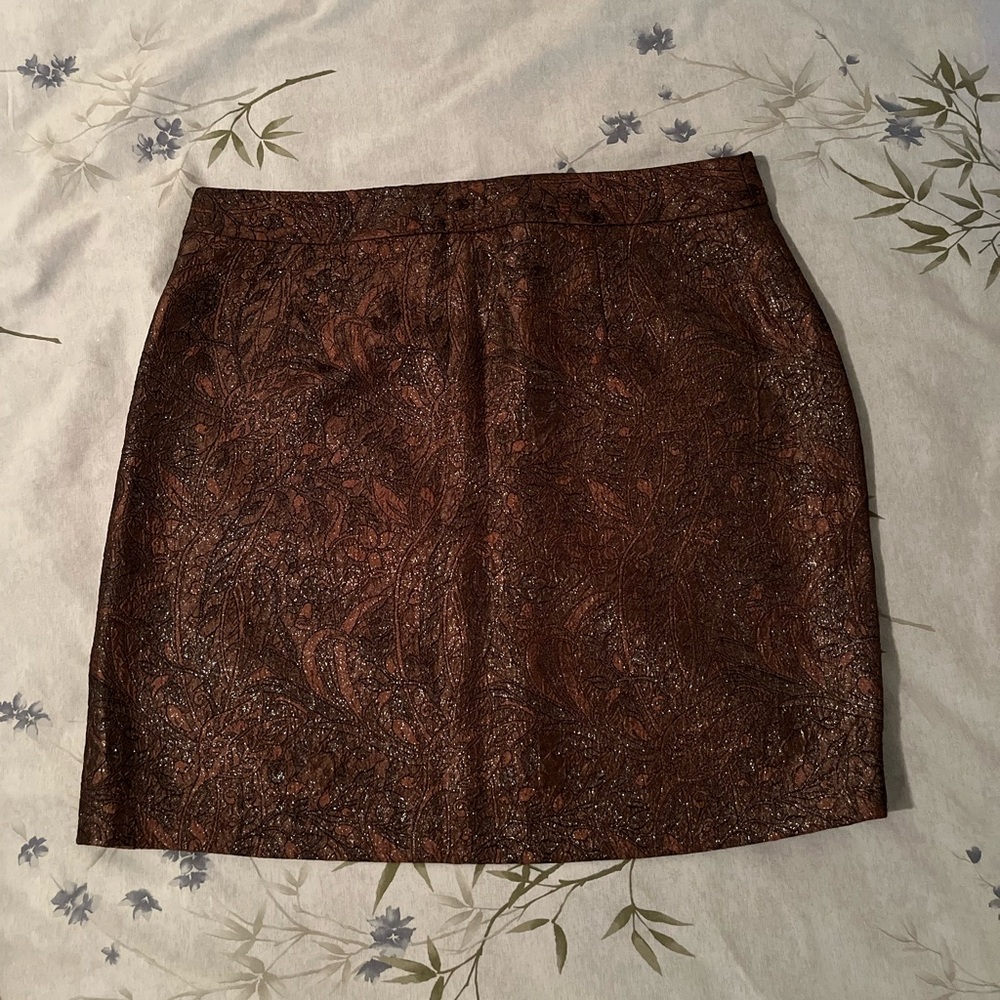 Elegant Banana Republic Heritage Brown with shimmer Skirt